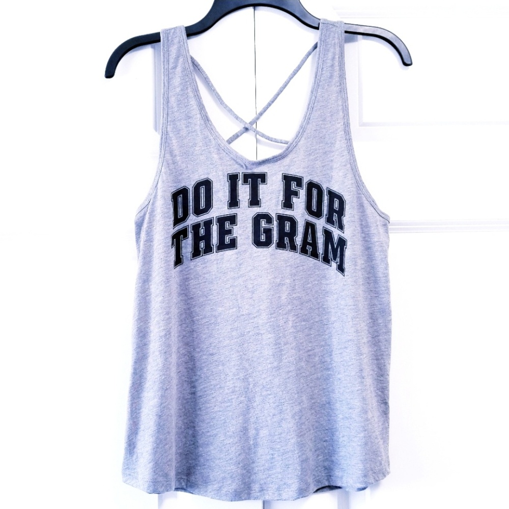 Victoria's Secret Pink Do It For the Gram Gym Tank
